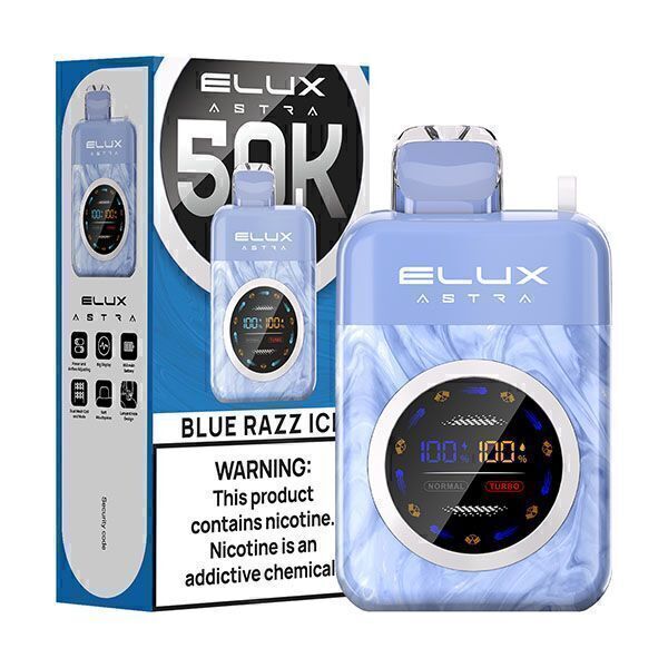 Elux Astra 50,000 Puffs Disposable Blue Razz Ice