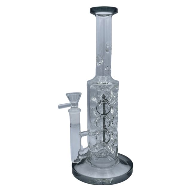 11" Ice Catcher Pinched Glass Water Pipe