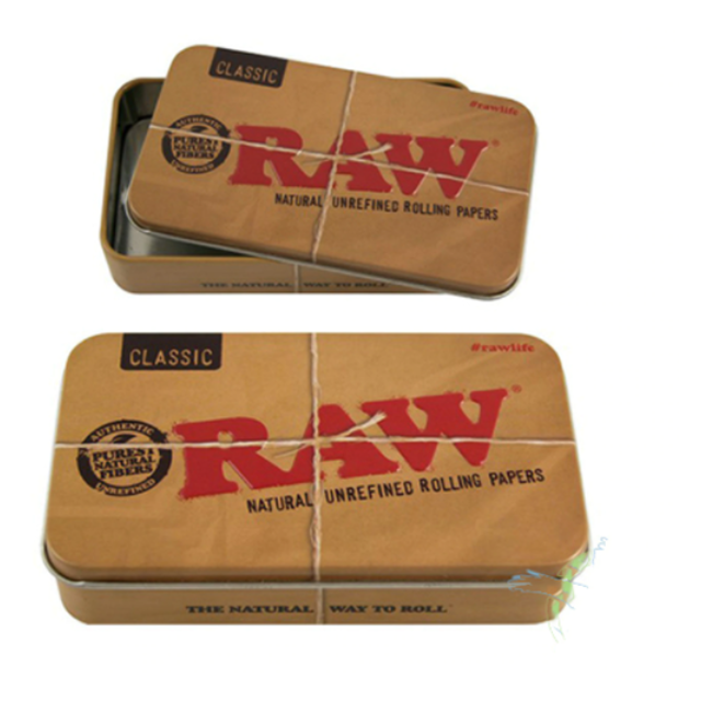 Raw Metal Tin Carrying Case