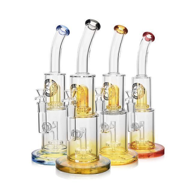 11.5" Golden Fortress Glass Piece