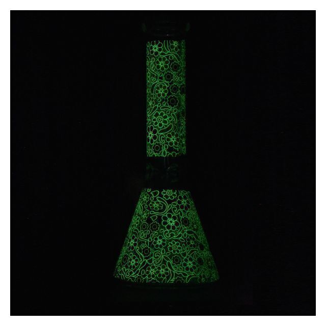 10" Moonflower Glow Bong