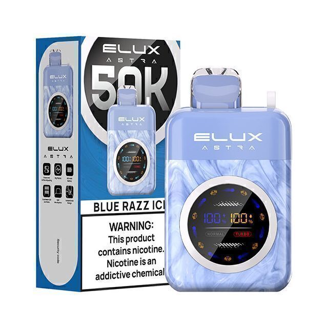 Elux Astra 50,000 Puffs Disposable Blue Razz Ice