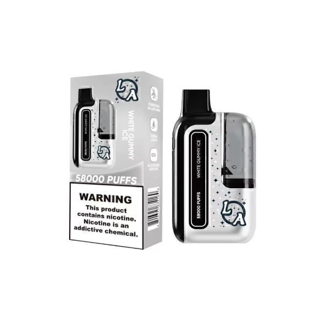 L&A Tank 58,000 Puff Disposable White Gummy Ice