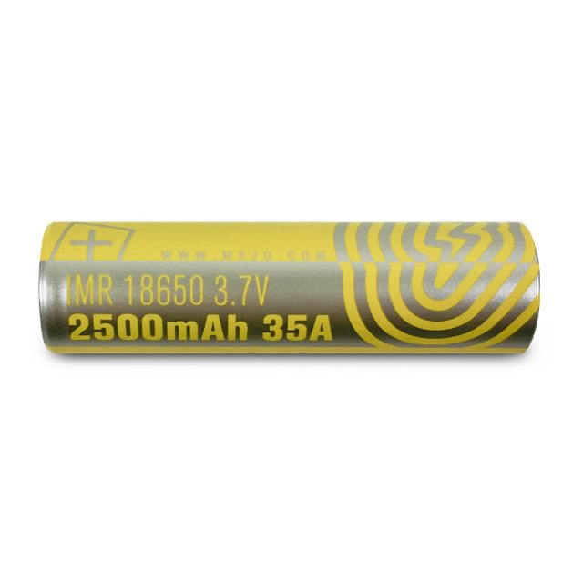 MXJO Yellow 18650 2500mAh Battery