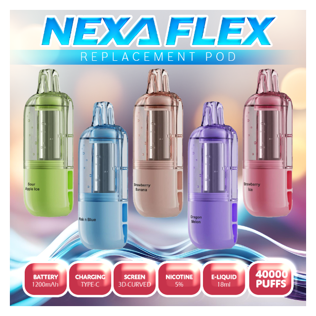 Nexa Flex Crystal 40K Replacement Pod Cartridge