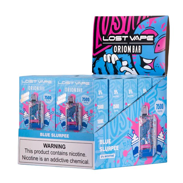 Lost Vape Orion 7500 Puffs Flavors 10 Pack Blue Slurpee