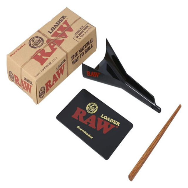 Raw Cone Loader w/ Bamboo Poker (For King Size & 98 Special Cones)