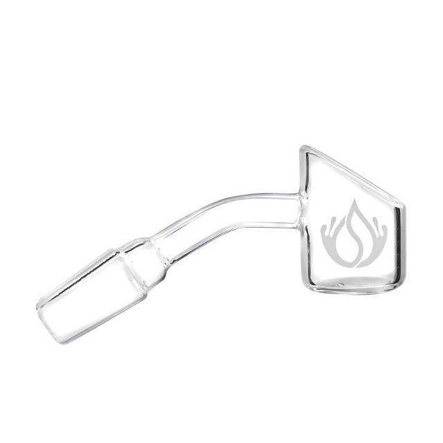 Social Glass Side Car Wide 45 Degree Quartz Banger 14mm
