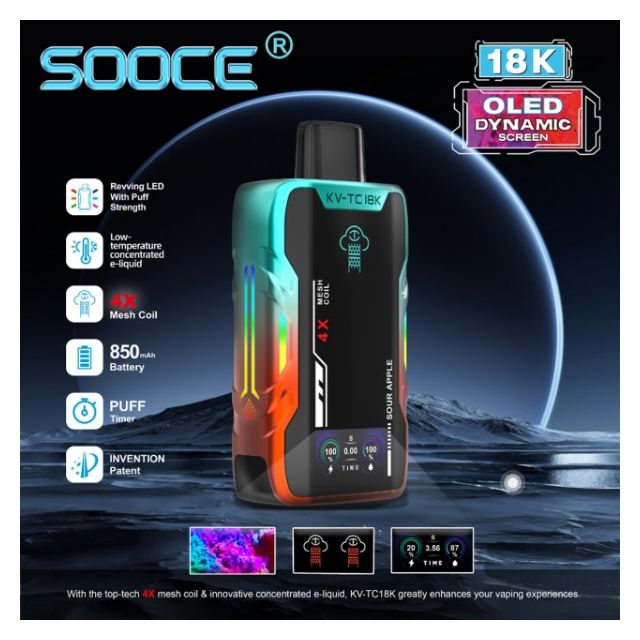 SOOCE KV-TC18K Recharge Vape