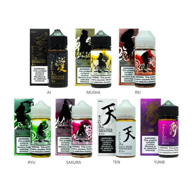 Sugoi Vapor Series 100mL Best Wholesale Price!