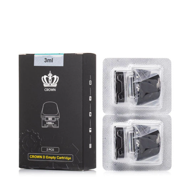 Uwell Crown D Empty 3mL Replacement Pods *Pack of 2*