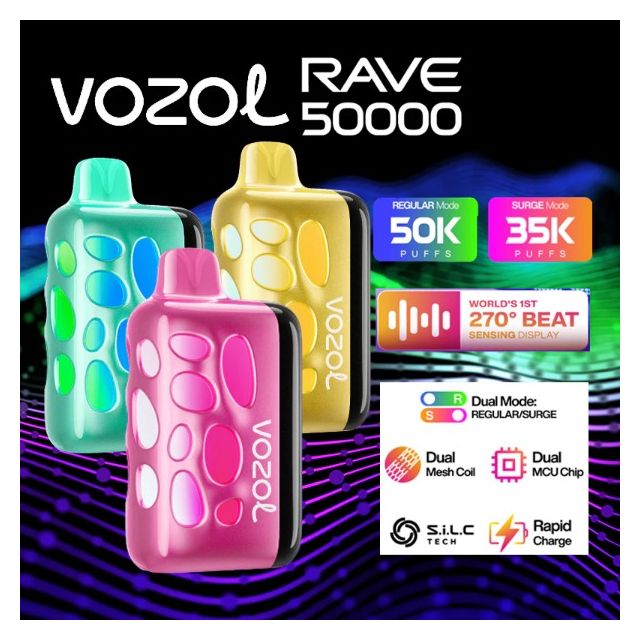 Vozol Rave 50,000 Puffs Disposable