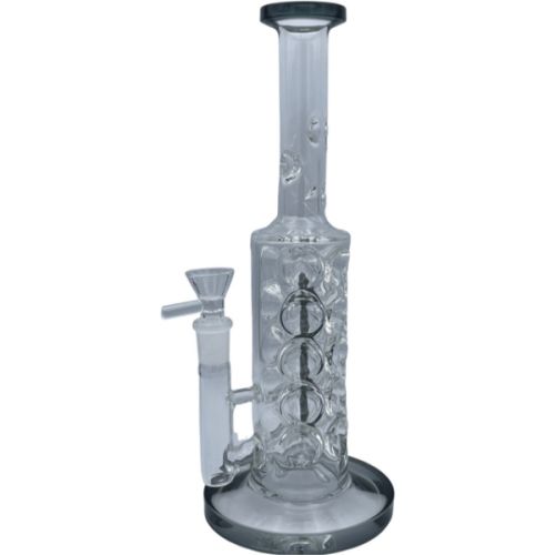 11" Ice Catcher Pinched Glass Water Pipe