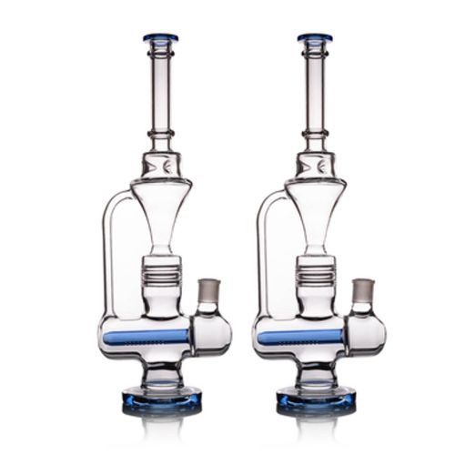 18" Recycler Glass Water Pipe