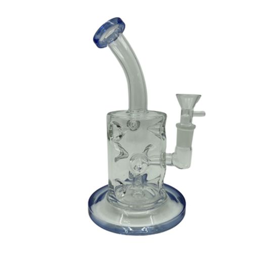 8" Ice Catcher Pinched Glass Water Pipe