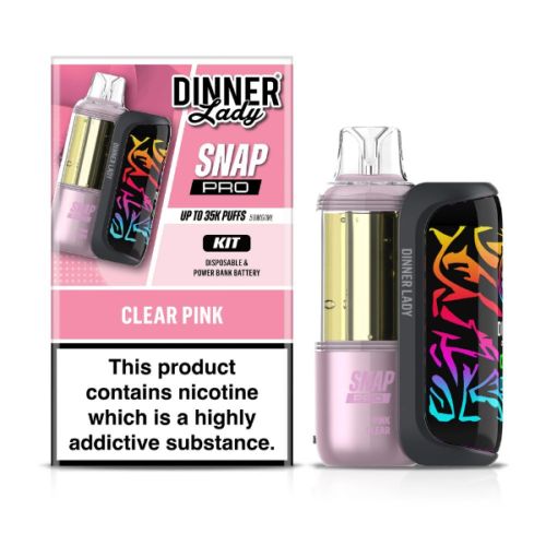 Dinner Lady DL35K Snap Pro Disposable Kit Clear Pink