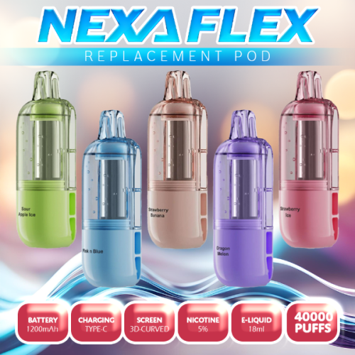 Nexa Flex Crystal 40K Replacement Pod Cartridge