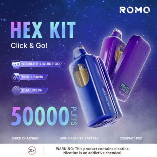 ROMO Hex 50,000 Puffs Disposable Kit