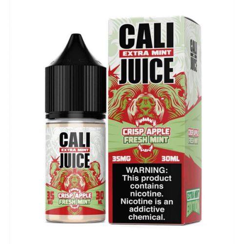 Cali Juice Extra Mint Salt 30mL Series - Crisp Apple Fresh Mint