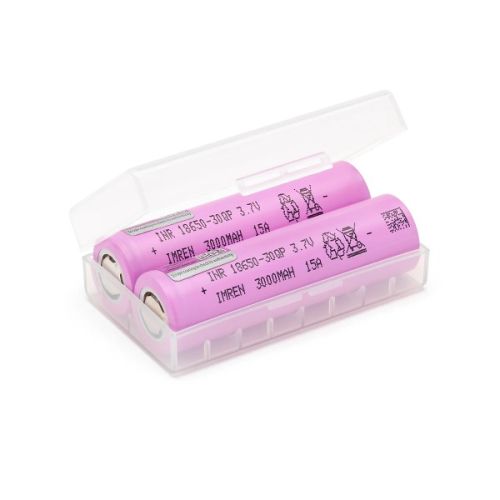 IMREN 3000mAh 18650-30QP 15A 3.7V Battery 2-Pack