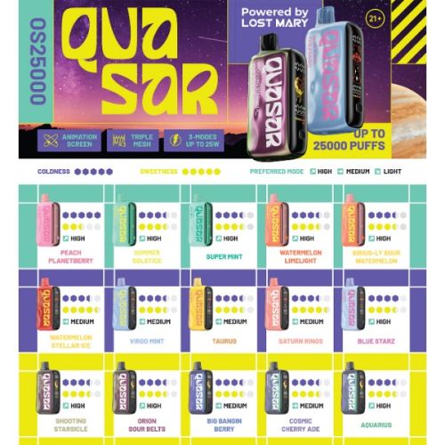 Lost Mary Quasar OS25000 Disposable