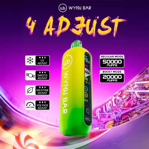 Wynn Bar 4 Adjust 50,000 Puffs Disposable Vape - 