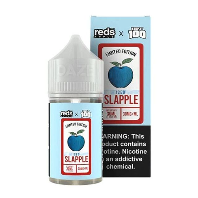 7Daze Reds x Keep It 100 30mL Salt - Slapple Iced