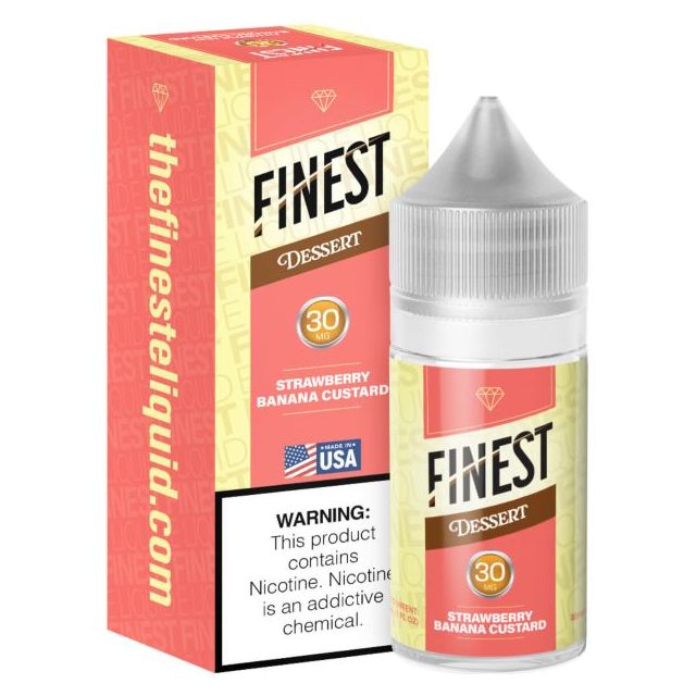 The Finest Dessert Edition Salt 30mL - Strawberry Banana Custard 30mg