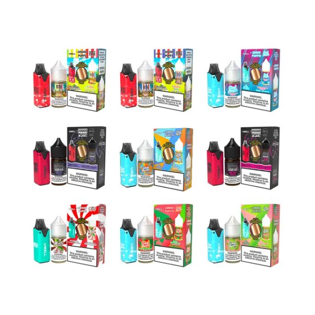 Uwell V6 Disposable Pod System Kit + Daddy's Vapor Salts (30mL)